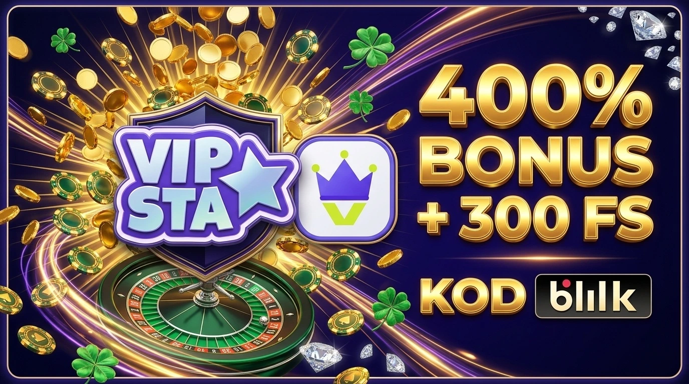 Vipsta Kasyno Oficjalny Baner Bonus 400%